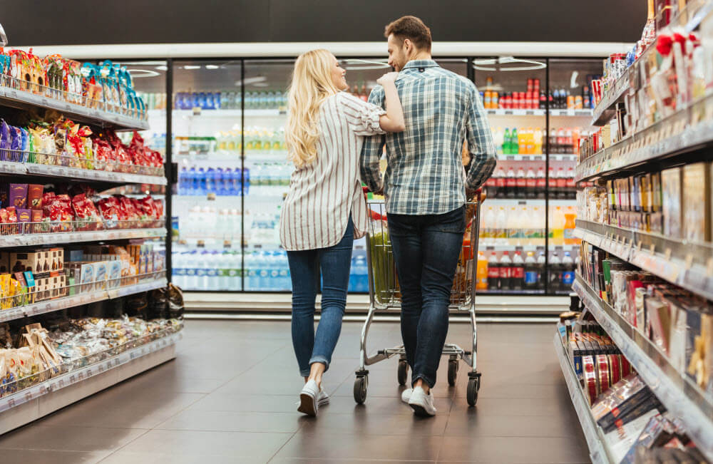 Couple in retail departmental store
