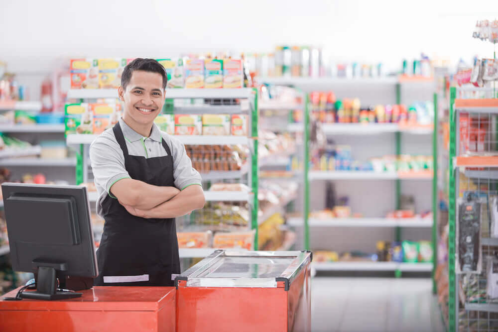 shopkeeper in store